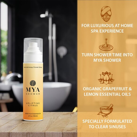 Uplifiting Citrus Aromatherapy Shower Mist Spray - Picture 2 of 7